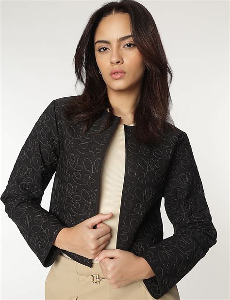 Buy Round Neck Embroidery Jacket at Marks & Spencer