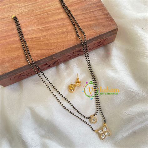 AD Stone Kundan Pendant Mangalsutra Chain-g6156 – vrikshamindia