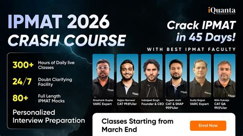 IPMAT Crash Course 2026 by iQuanta