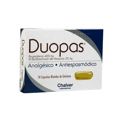 Duopas Hioscina + Ibuprofeno 400/20 Mg 10 Capsulas Blandas De Gelatina ...