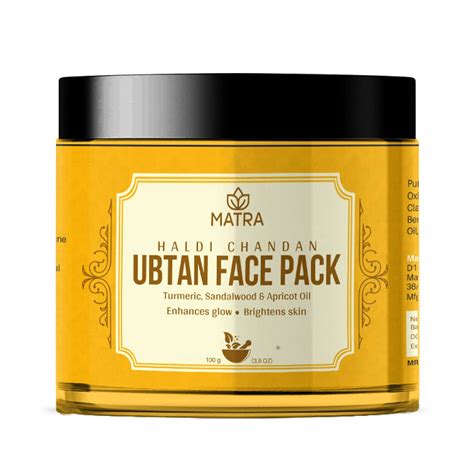 Matra Haldi Chandan Ubtan Ayurvedic Paste Face Pack for Skin ...