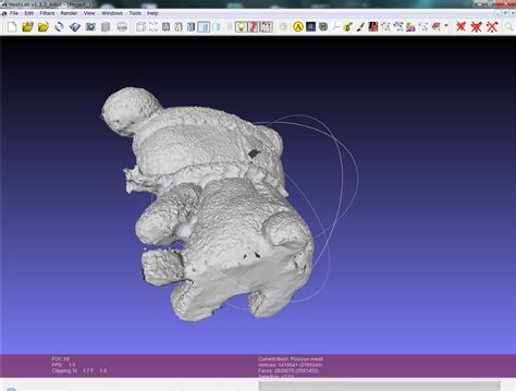 MeshLab Fill Hole 的图像结果