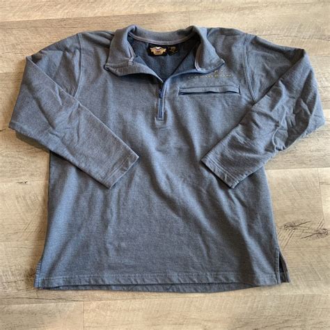 Harley Davidson Mens Quarter Zip Pullover Sweatshirt … - Gem