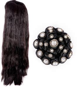 NAVMAV Human Blend Straight Bridal Extension & Juda for Marriage ...