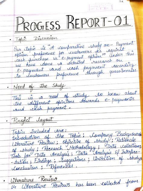 Image result for Project Report Examples