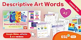 What are some descriptive art words? - Twinkl