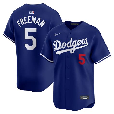 Nike Freddie Freeman Los Angeles Dodgers Royal Alternate Limited Player ...