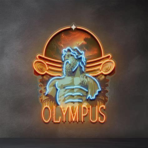Olympus God Collapse Art LED Neon Sign Light Pop Art – acrylicsheetsindia