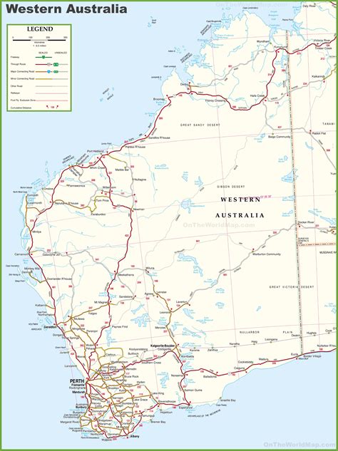 Map Of Western Australia