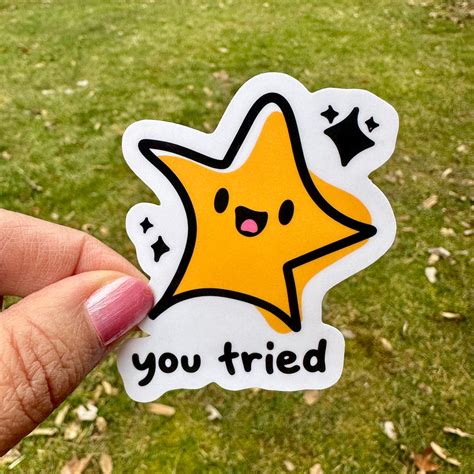 You Tried Star Sticker – FishbiscuitDesigns