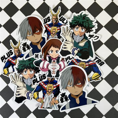 My Hero Academia Sticker Pack Mha Fanart Hand Drawn Fan | Desertcart ...