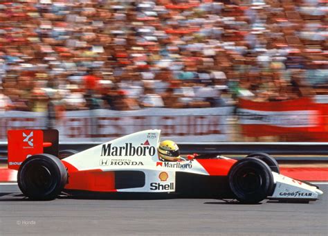 McLaren MP 4/4 with the bare chassis and cover Gerhard Berger, Nigel ...