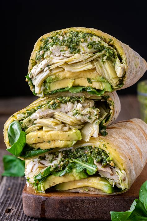 Grilled pesto chicken wraps – Artofit