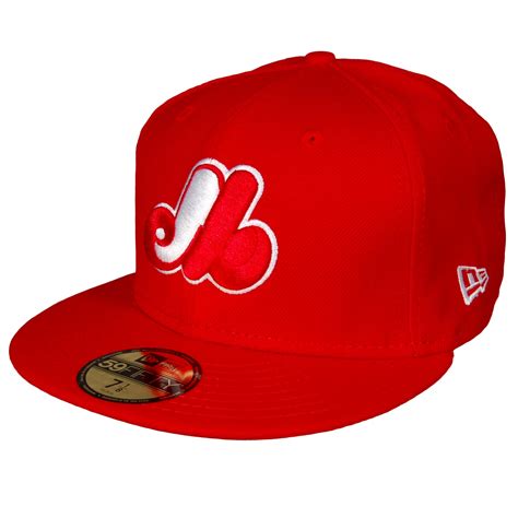 Montreal Expos Authentic 59FIFTY Fitted MLB Baseball Hat (Red-White ...