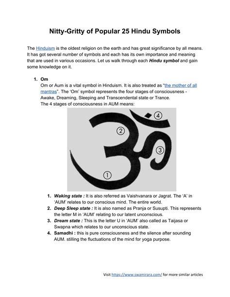Hindu Religious Symbols And Their Meanings