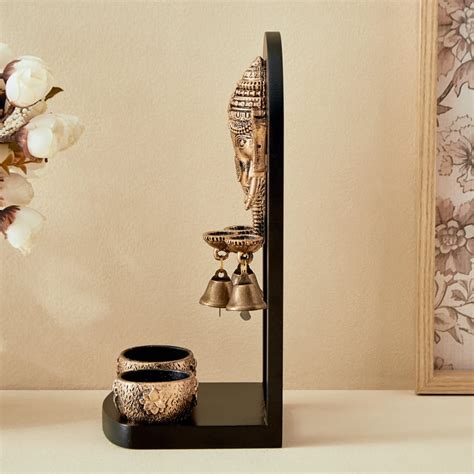 Buy Renaissance 3Pcs Polyresin Ganesha with T-Light Holders from Home ...