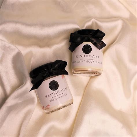 Wrapped up Love Mini Scented Candles (Peppermint Eucalyptus and Vanilla ...