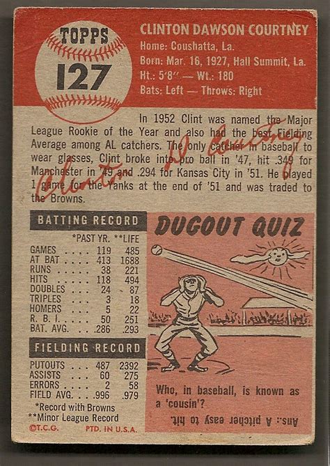 Baseball Card Back 的图像结果