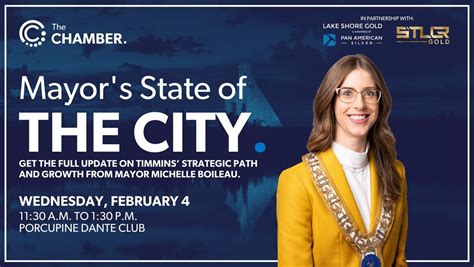 Mayors State of The City, Porcupine Dante Club, Timmins, 4 February ...