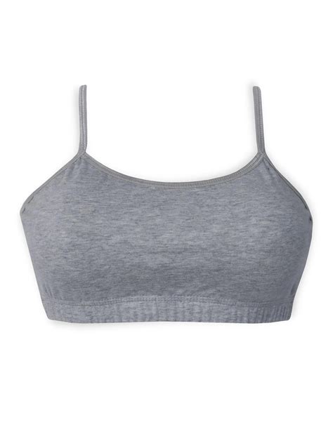 DOUBLE-LAYER THIN STRAP COTTON ATHLETIC BRAS | NON PADDED BEGINNER BRA ...