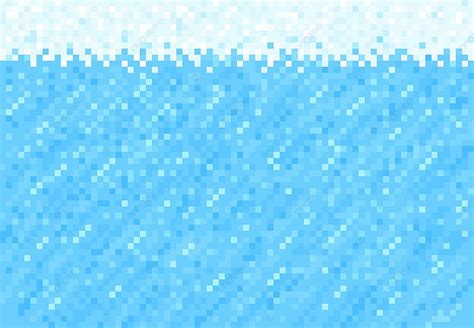 Snow Ice Water Pixel Block Background, Layer, Pixelated, 80s Background ...
