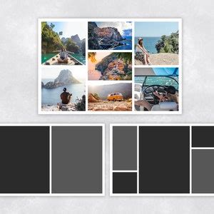 Buy Photo Collage Templates Kit in 6"x4", 12 Photoshop Photo Card ...
