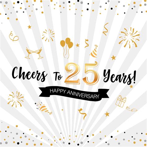 25Th Anniversary Backdrop-Party Anniversary Celebration Backgrounds ...