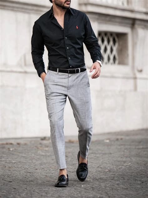 What Color Shirt Goes With Light Grey Pants| Light Gray Pants Matching ...