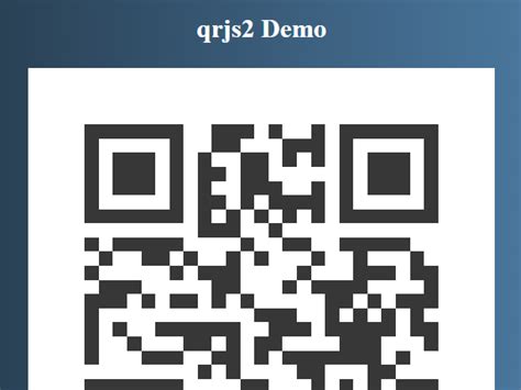 QR Code Generator JavaScript 的图像结果