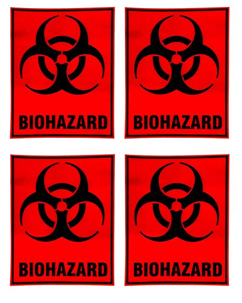 Buy eSplanade Biohazard Biological Hazard Danger Safety Warning Sign ...