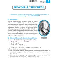NCERT Textbook: Binomial Theorem - NCERT Textbooks (Class 6 to Class 12 ...