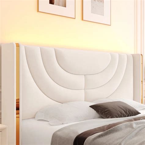 Luxurious Velvet Wingback Bed With Hidden Storage Solution – PeelOrange.com
