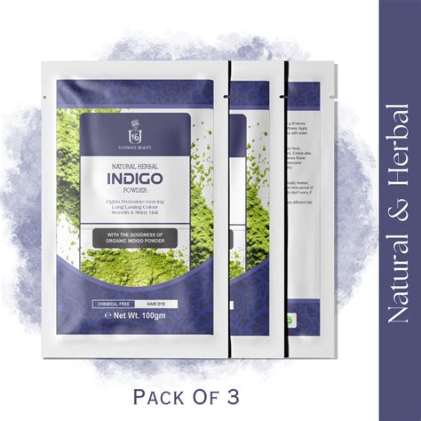 U16 Herbal & Natural Indigo Hair Color Solution (Pack Of 3). – U16 ...