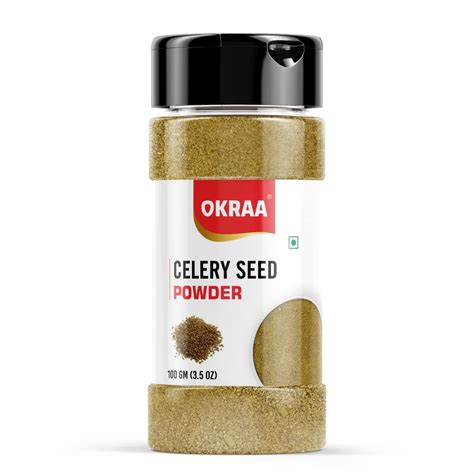 OKRAA Celery Seed Powder (Ajmoda Seed) -100 GM : Amazon.in: Grocery ...