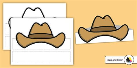 Cowboy Hat Headband (teacher made) - Twinkl