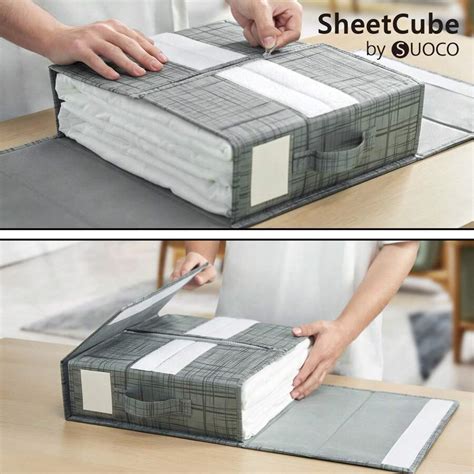 3 paquetes de organizadores y almacenamiento para sábanas, cajas de ...