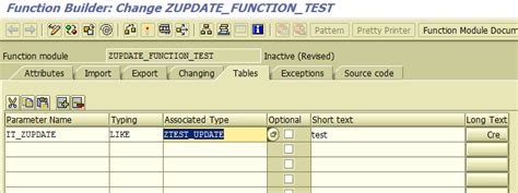 Update Function Module Types in SAP ABAP 的图像结果