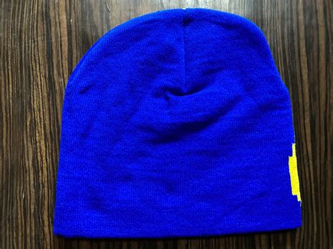 MEA CULPA BEANIE (BLUE/YELLOW) | FANTASTIC