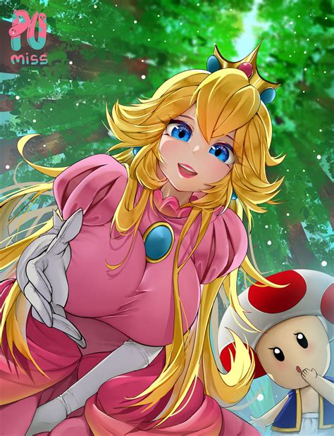 Fan art Princess Peach From the Mario games by AlaskanKingCrab200 on ...