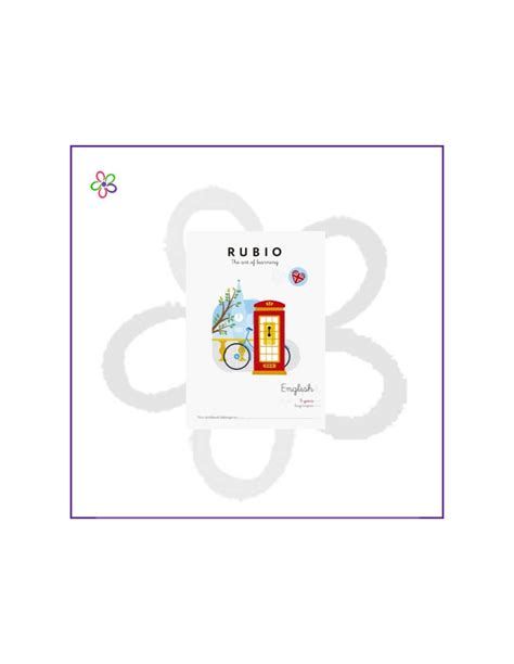 Cuaderno English Rubio 8 años beginners