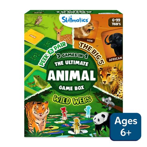 Buy Skillmatics Wild Webs Animal Learning Family Board Game For Ages 6 ...