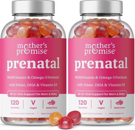 Prenatal Vitamin Gummies with DHA | Vegan Prenatal Vitamins for Women ...