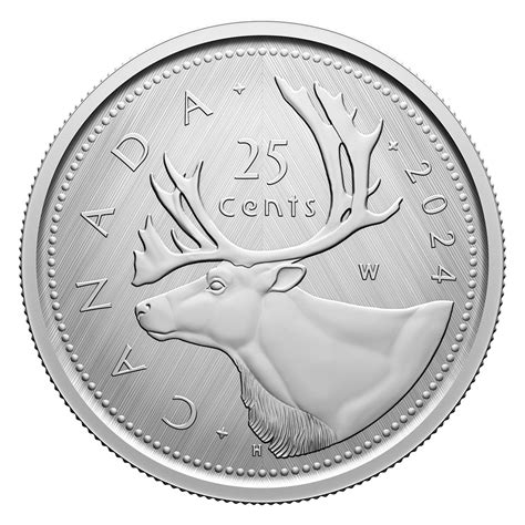 25-Cent Pure Silver Coin – Tribute: W Mint Mark – Caribou | The Royal ...
