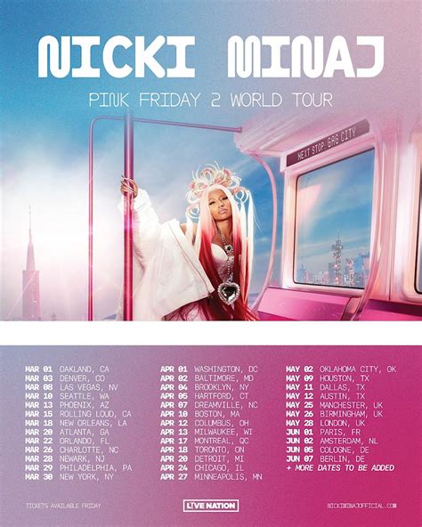 Nicki Minaj Announces 2024 "Pink Friday 2 World Tour" [Updated]