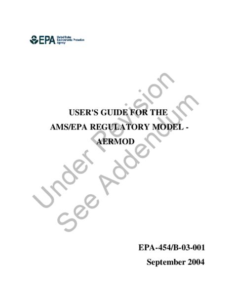 Image result for AERMOD User Guide