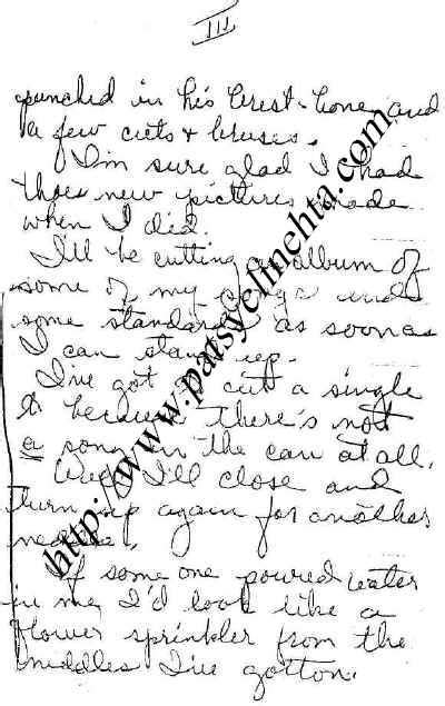Image result for Patsy Cline Letters