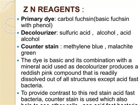 Ziehl-Neelsen n stain / Acid fast stain | PPTX
