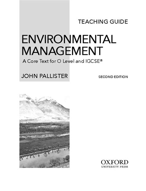 Environmental Management - The focus of the ####### revised syllabus is ...