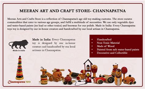 MEERAN ART AND CRAFTS Channapatna Toys Handmade Small Sized Wooden Pots ...