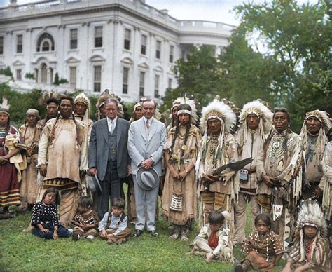Historical Colorized Pictures Show Native Americans at the White House ...